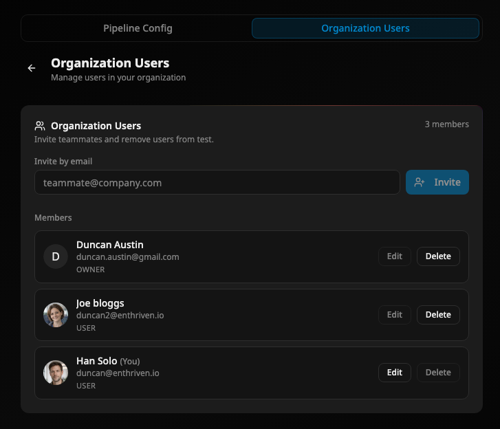 Add and invite users walkthrough